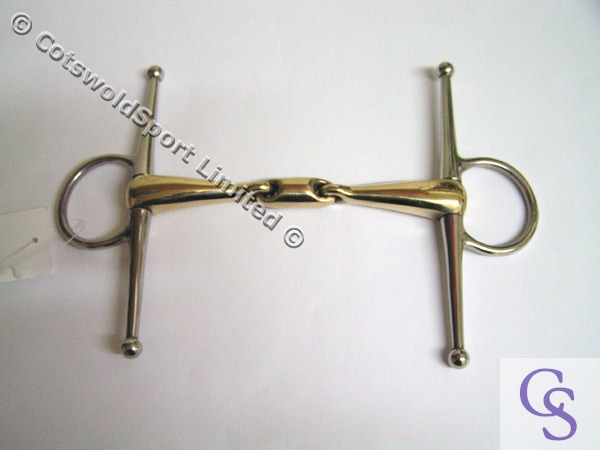 Lozenge Full Cheek German Silver Snaffle 21mm - 6"