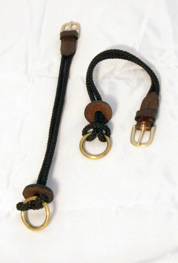 Nylon Rope Loop Gag Cheek Brass Buckles & rings